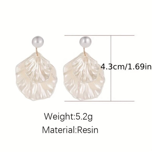 1 Pair Fashion Summer Shell-Shaped Earrings - Picture 6 of 6